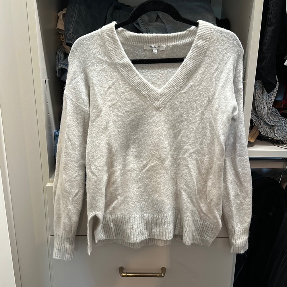 Madewell grey long sleeve sweater